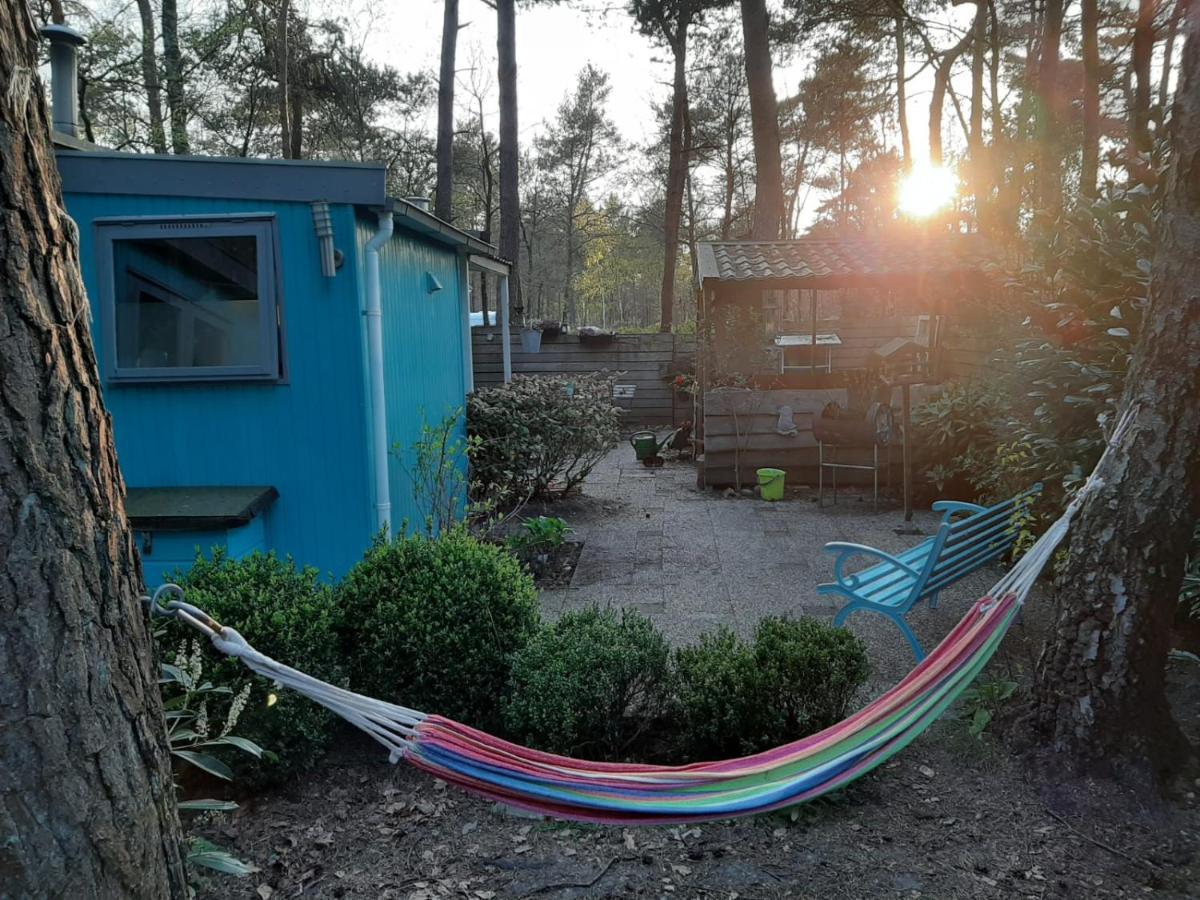 Boshuis Turquoise / Smaakvol Genieten Op De Veluwe 헨덜루 외부 사진