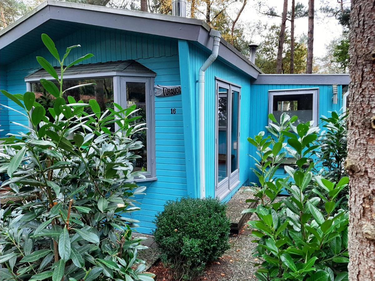 Boshuis Turquoise / Smaakvol Genieten Op De Veluwe 헨덜루 외부 사진